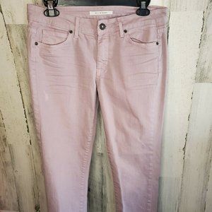 Rich & Skinny Women's Mauve Color Straight Leg Si